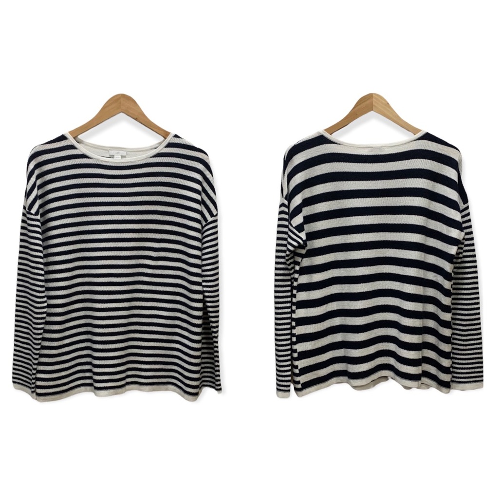 J. Jill Breton Cotton Striped Sweater